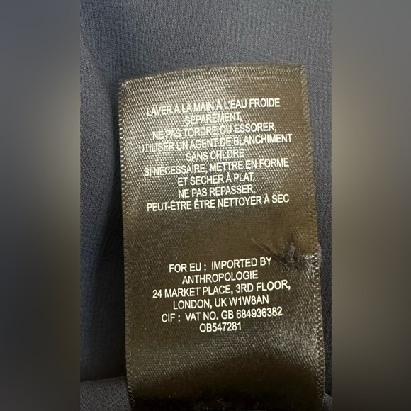 Maeve by Anthropologie Swing Navy and Light Blue Mini Dress Size 2 - Picture 8 of 8